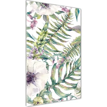 Obraz Vertikální Fotoobraz na skle Tropické listy