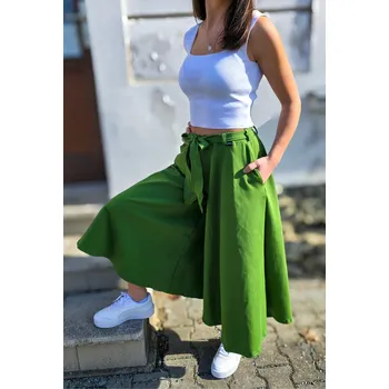 Dámská sukně Kulišárny DÁMSKÁ tepláková kalhotová sukně GRASS VELIKOST: 40-42, DÉLKA: MINI - nad kolena