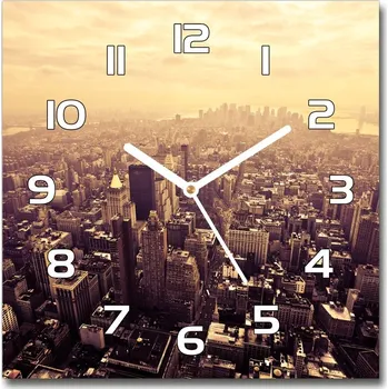Hodiny Skleněné hodiny čtverec Manhattna Nev York