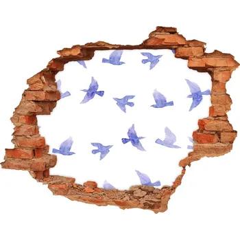 Fototapeta Díra 3D fototapeta nálepka Vlaštovky