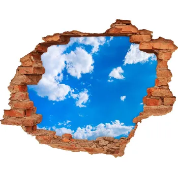 Fototapeta Fototapeta díra na zeď Mraky na nebi