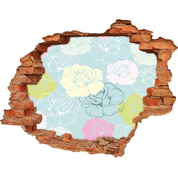 Fototapeta Nálepka 3D díra na zeď samolepící Růže