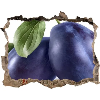 Fototapeta Nálepka 3D díra beton Švestky