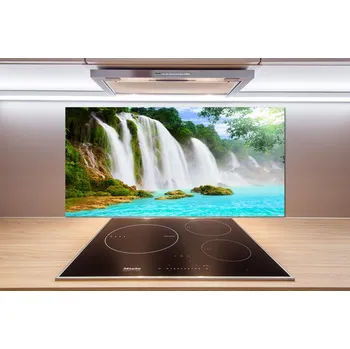 Obklad Skleněný panel do kuchynské linky Vodopád