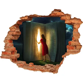 Fototapeta Fototapeta díra na zeď Svět knížek