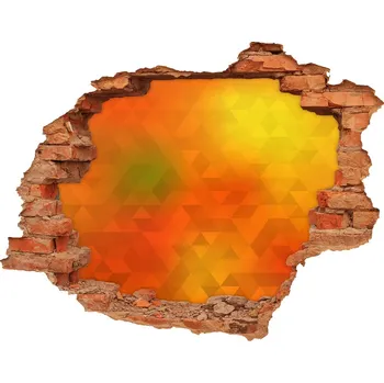 Fototapeta Samolepící díra zeď Abstrakce trojúhelníky