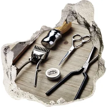 Fototapeta Fototapeta díra na zeď Pánský holič