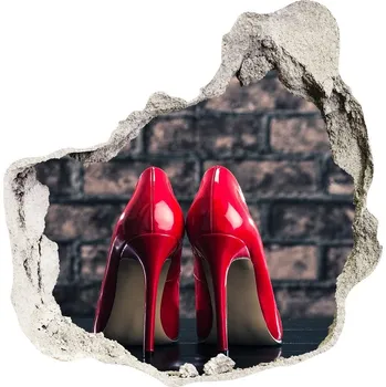 Fototapeta Fotoobraz díra na stěnu Červené podpadky