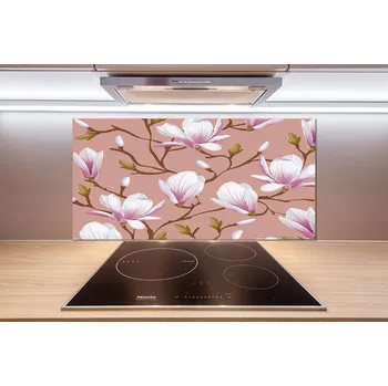 Obklad Skleněný panel do kuchynské linky Magnólie