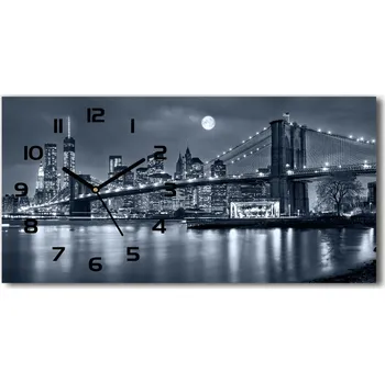 Hodiny Skleněné hodiny na stěnu Manhattan New York