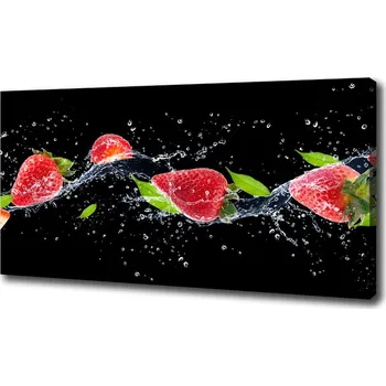 Obraz Foto obraz na plátně Jahody a voda