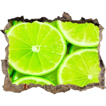 Fototapeta Nálepka 3D díra na zeď samolepící Limetky