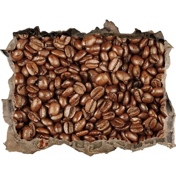 Fototapeta Nálepka 3D díra na zeď Zrnka kávy