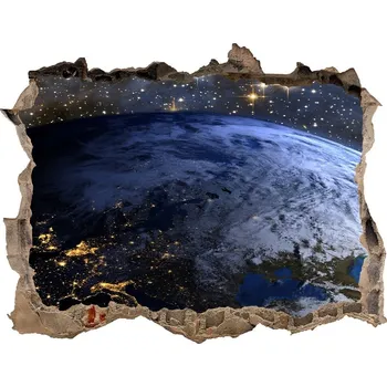 Fototapeta Foto fotografie díra na zeď Země