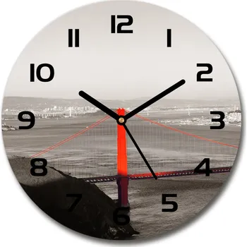 Hodiny Skleněné hodiny kulaté Most San Francisco