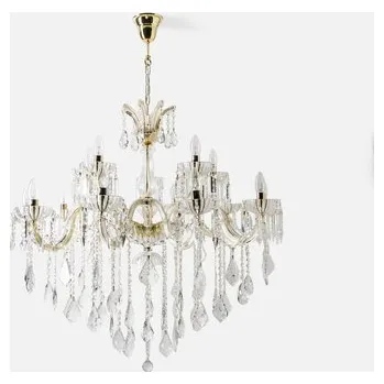 Zlatý svícnový lustr v retro stylu CHATEAU 100 cm