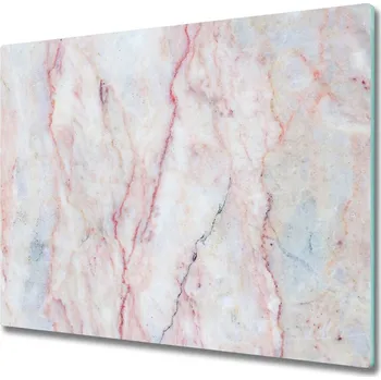 Kuchyňské prkénko Skleněná krájecí deska mramor 60x52 cm