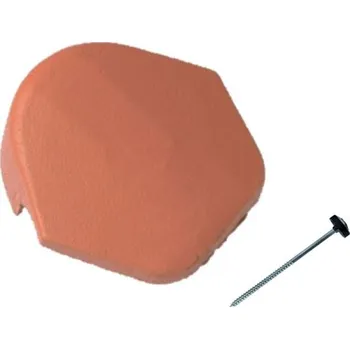 Střešní krytina BRAMAC Hřebenáč EU Uzávěra hřebenáče bet.s vrutem Cihlově červená režná