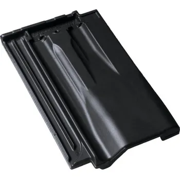 betonová krytina BRAMAC Granát 13 Odvětrávací taška Černá Glazura