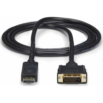 Audio rekordér Video kabel propojovací DisplayPort na DVI (Male/Male) Startech DP2DVI2MM6 Černá Zlatá (1,83 m)