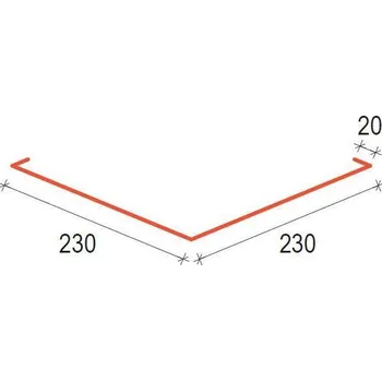 Střecha SATJAM Klempířské doplňky PE25 U230 Úžlabí RAL 8017 Hnědá