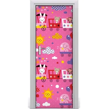 Fototapeta Samolepící fototapeta na dveře Veselý vlak 85x205 cm