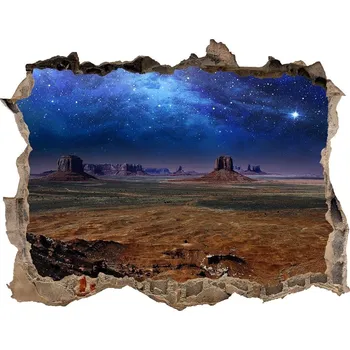 Fototapeta Foto fotografie díra na zeď Hvězdná noc