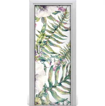 Fototapeta Samolepící fototapeta na dveře tropické listí 85x205 cm