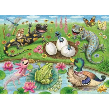 Puzzle RAVENSBURGER puzzle Vítejte, mláďátka! 60 dílků