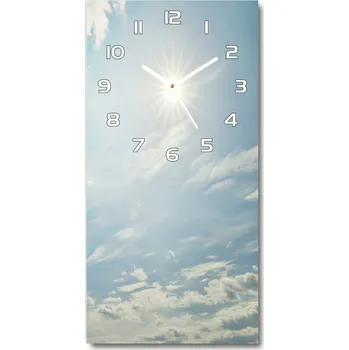 Hodiny Nástěnné hodiny tiché Slunce na nebi