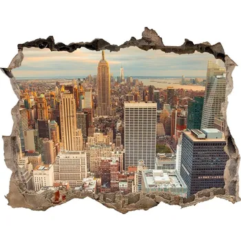 Fototapeta Nálepka fototapeta 3D New York z ptačího pohledu