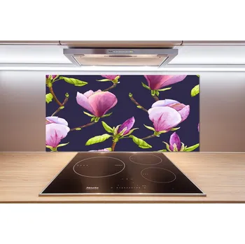 Obklad Skleněný panel do kuchynské linky Magnólie