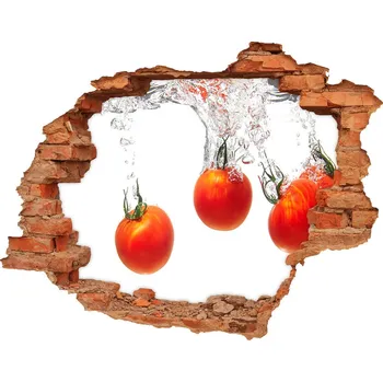 Fototapeta Nálepka 3D díra Rajčata pod vodou