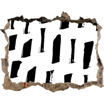 Fototapeta Fototapeta díra na zeď Černobílé skvrny