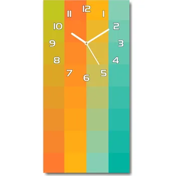 Hodiny Nástěnné hodiny Barevné čtverce