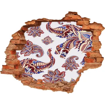 Fototapeta Díra 3D fototapeta nálepka Sloni ornamenty