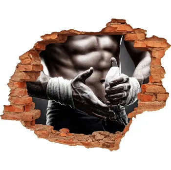 Fototapeta Foto fotografie díra na zeď Svaly