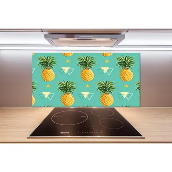 Obklad Skleněný panel do kuchyně Ananasy