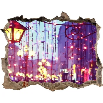 Fototapeta Foto fotografie díra na zeď Světla ve městě