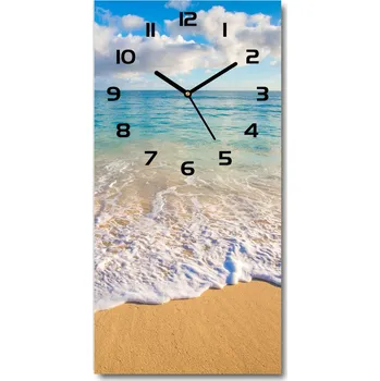 Hodiny Nástěnné hodiny tiché Tropická pláž