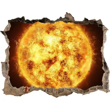 Fototapeta Foto fotografie díra na zeď Slunce les