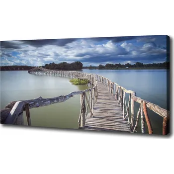 Obraz Foto obraz na plátně Dřevěný most