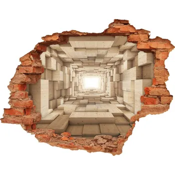 Fototapeta Díra 3D fototapeta nálepka Dřevěný tunel