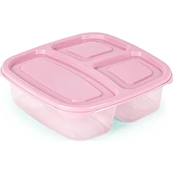 Dóza na potraviny PlasticForte Dóza na potraviny dělená, růžová