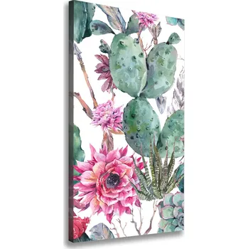 Obraz Vertikální Moderní obraz canvas na rámu Kaktusy