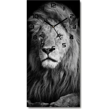 Hodiny Moderní hodiny nástěnné Portrét lva
