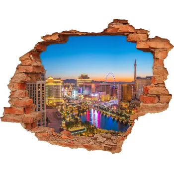 Fototapeta Fototapeta díra na zeď 3D Las Vega USA