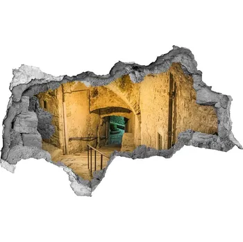 Fototapeta Fototapeta díra na zeď Peille noc Francie