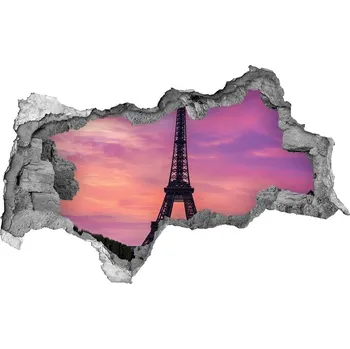 Fototapeta Fototapeta díra na zeď 3D Eiffelova věž Paříž