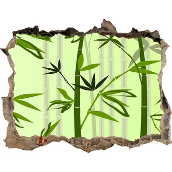 Fototapeta Samolepící díra nálepka beton Bambus